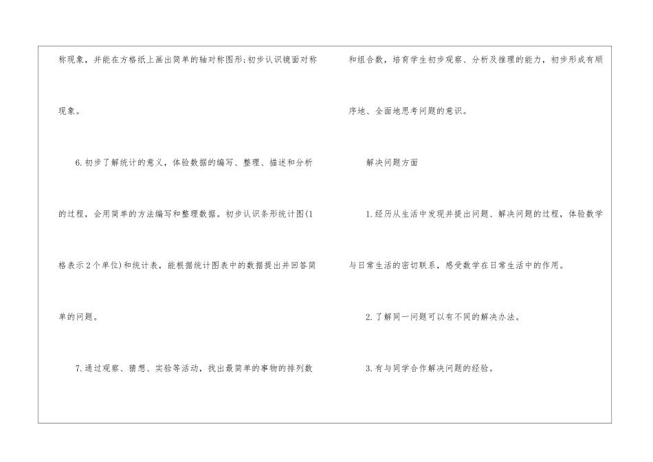 二年级第一学期数学教学工作计划模板锦集5篇_第3页