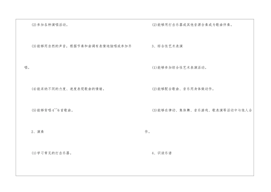 二年级第二学期音乐教学计划汇总五篇_第3页