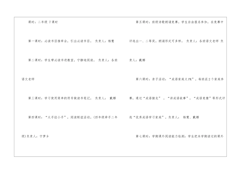 二年级阅读课教学计划_第2页