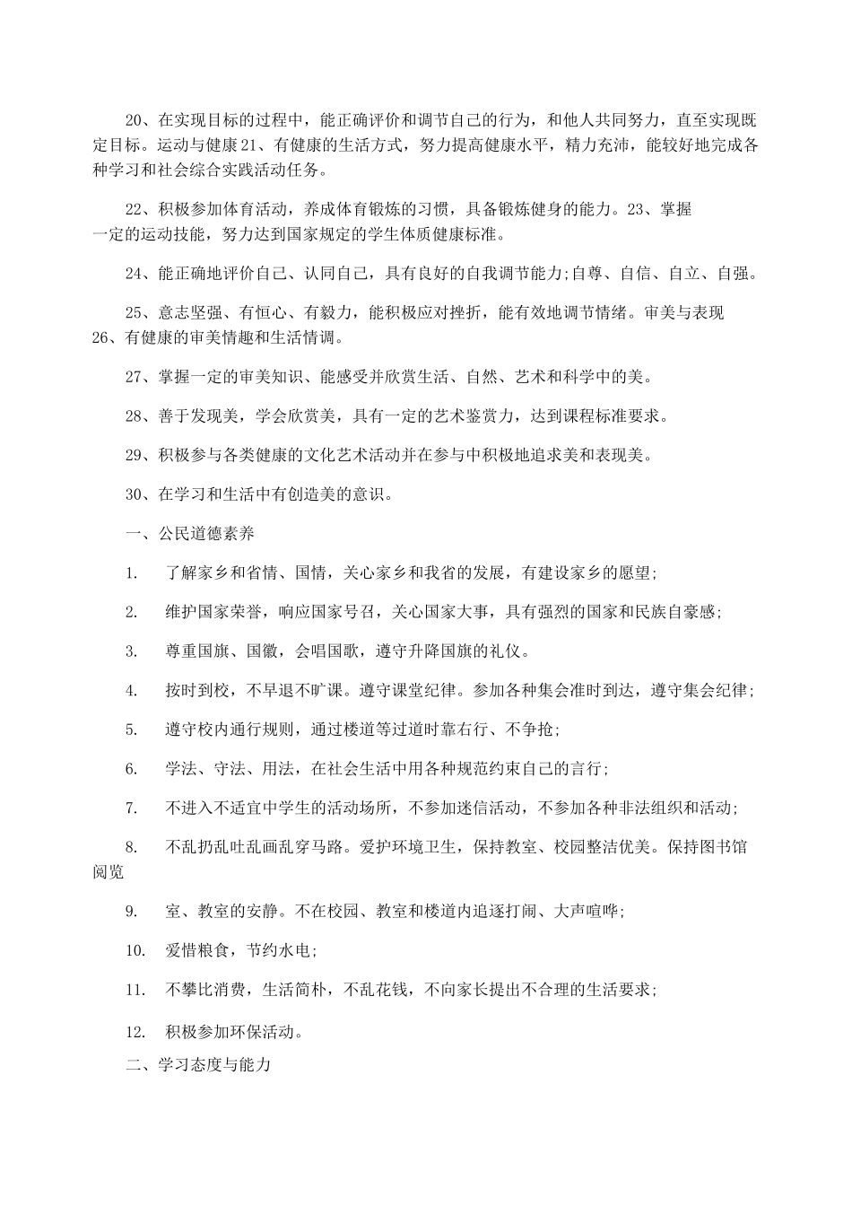 中学生五个维度自我评价_第2页