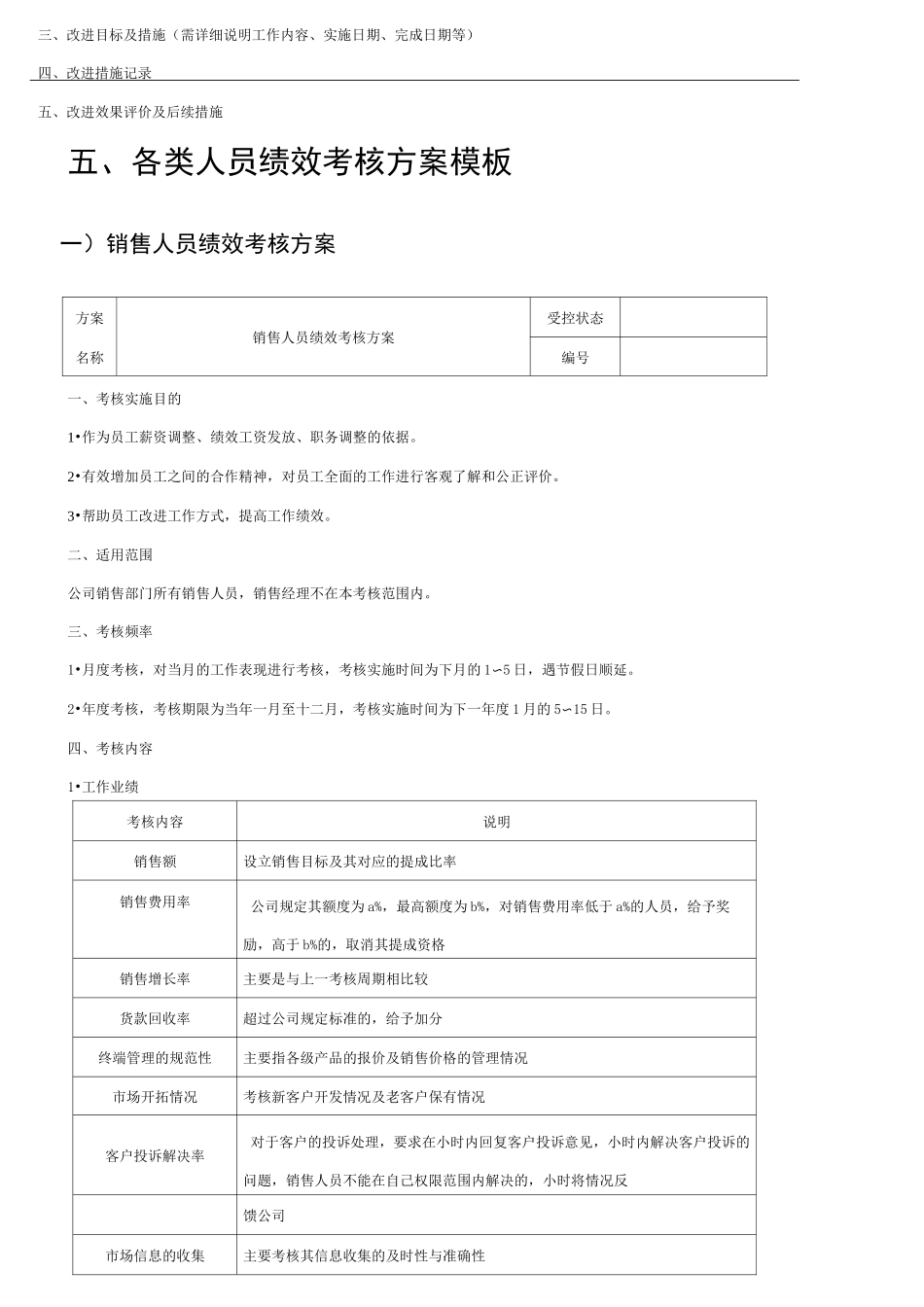 绩效考核模板_第3页