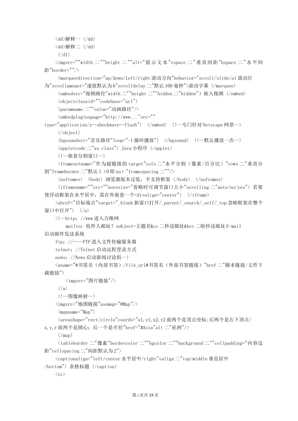 Web前端期末复习【超实用】_第2页