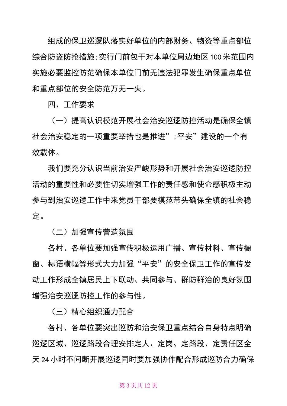 巡逻防控工作方案_第3页