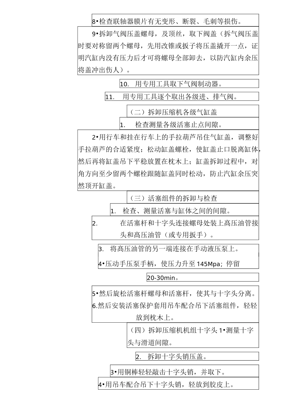 往复式压缩机检修操作规范 (1)_第3页