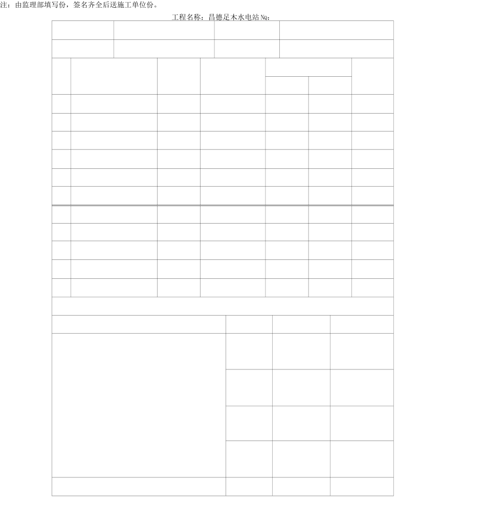 水电工程验收表格_第2页