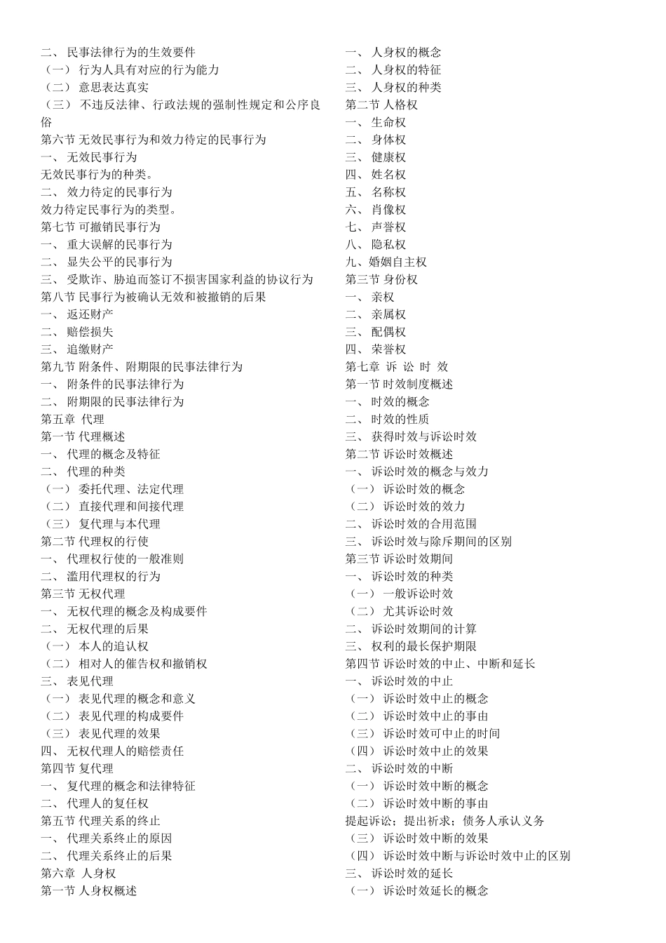 2025年同等学力申硕法学大纲第五版民法_第2页