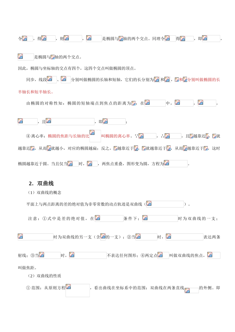 2025年完美版圆锥曲线知识点总结_第2页