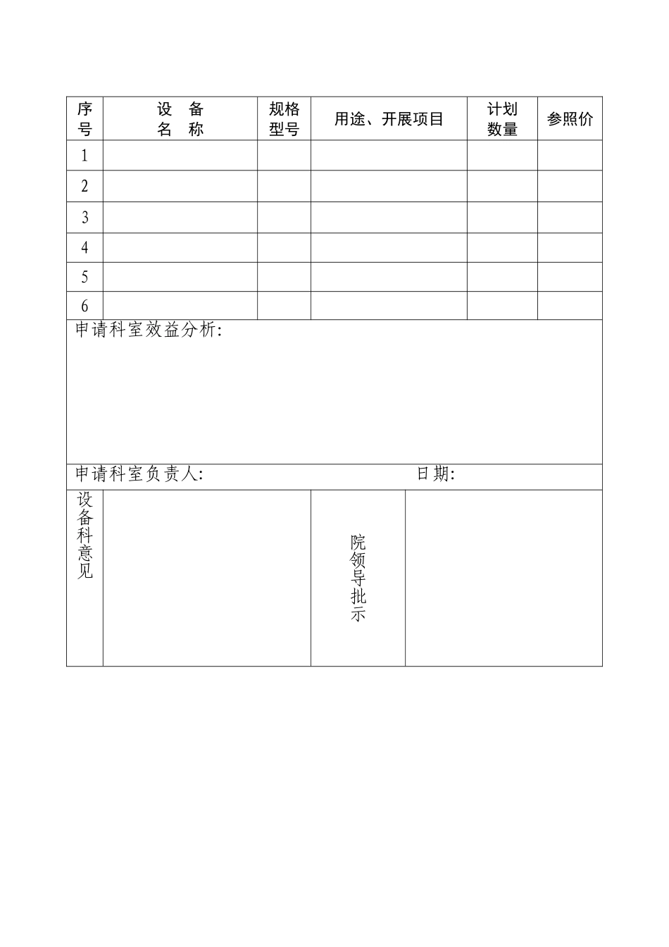 2025年县人民医院医学装备管理全套表单模板_第3页