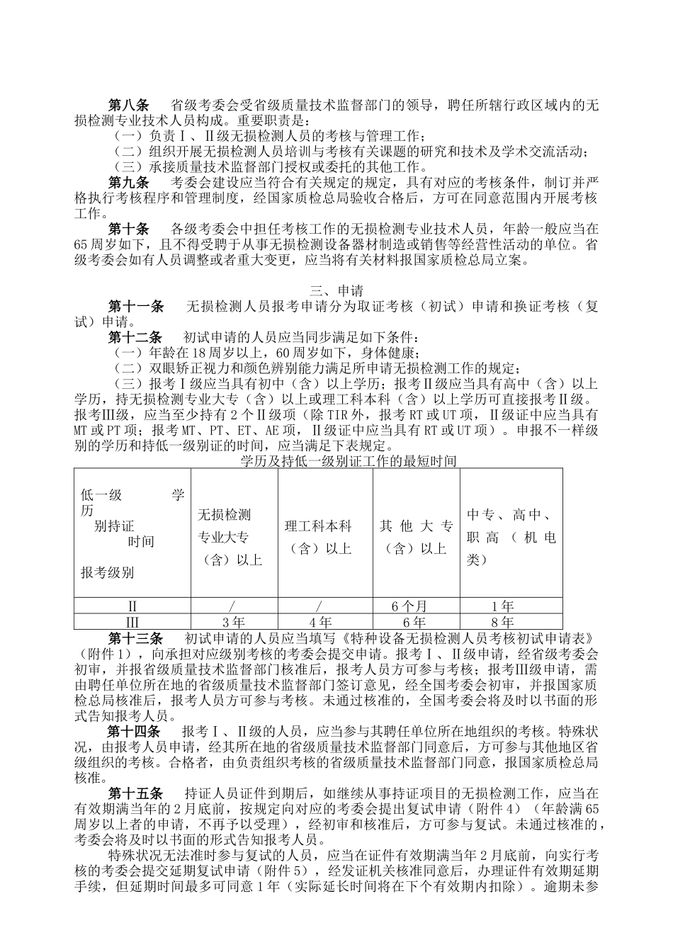 2025年关于印发《特种设备无损检测人员考核_第2页
