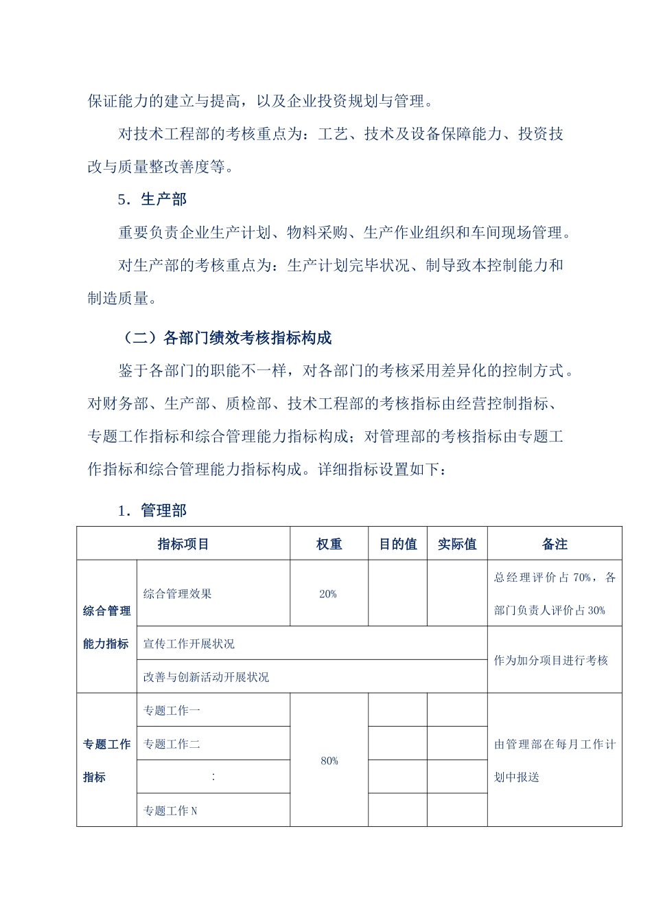 2025年企业管理案例美的管理制度全套部门绩效考核管理办法_第3页