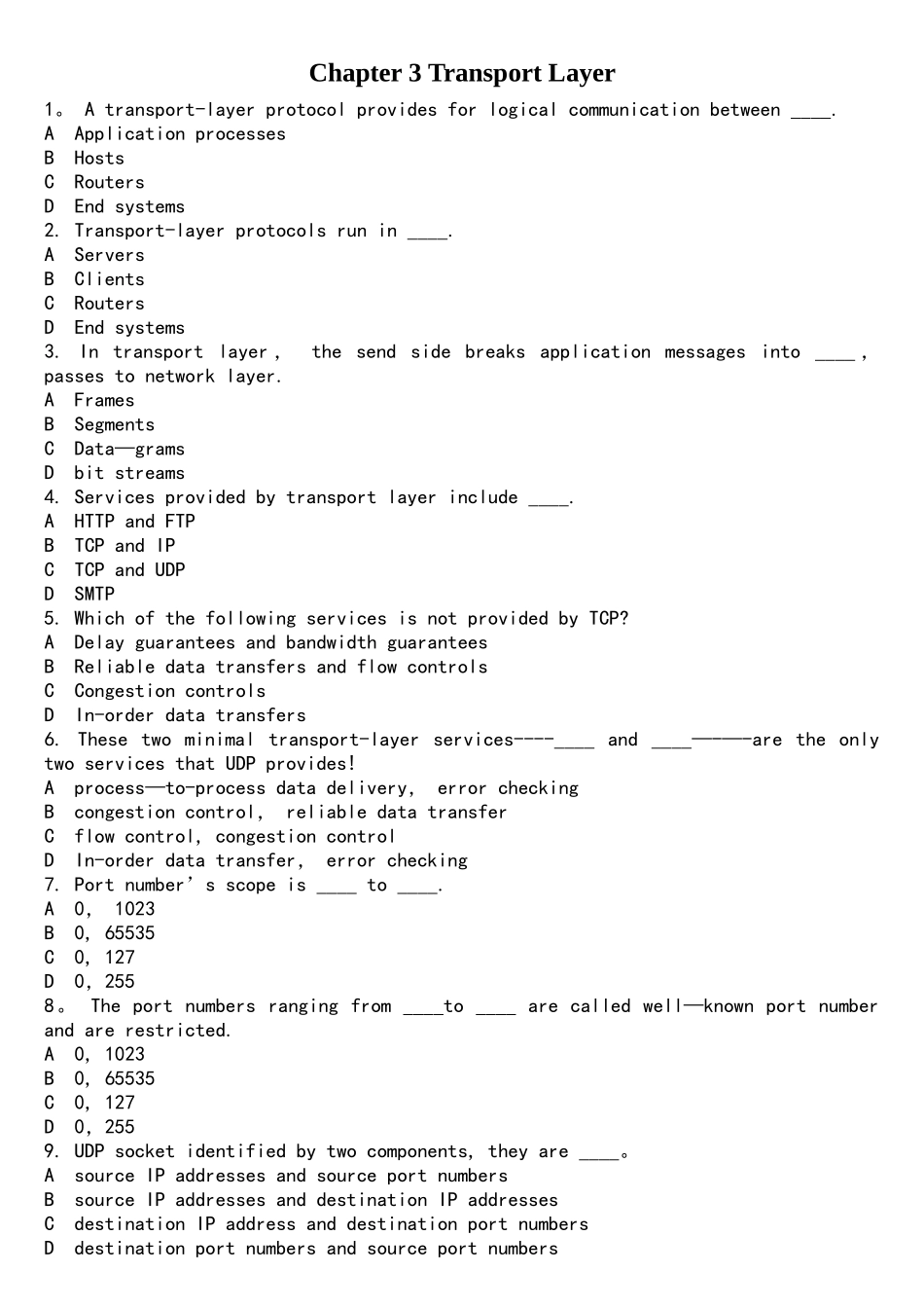 2025年计算机网络英文题库附答案chapter_第1页