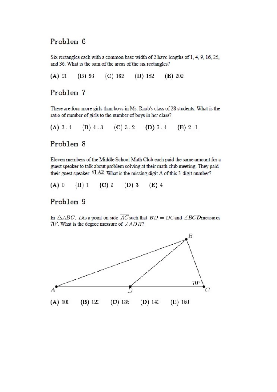 2025年AMC竞赛真题及答案_第3页