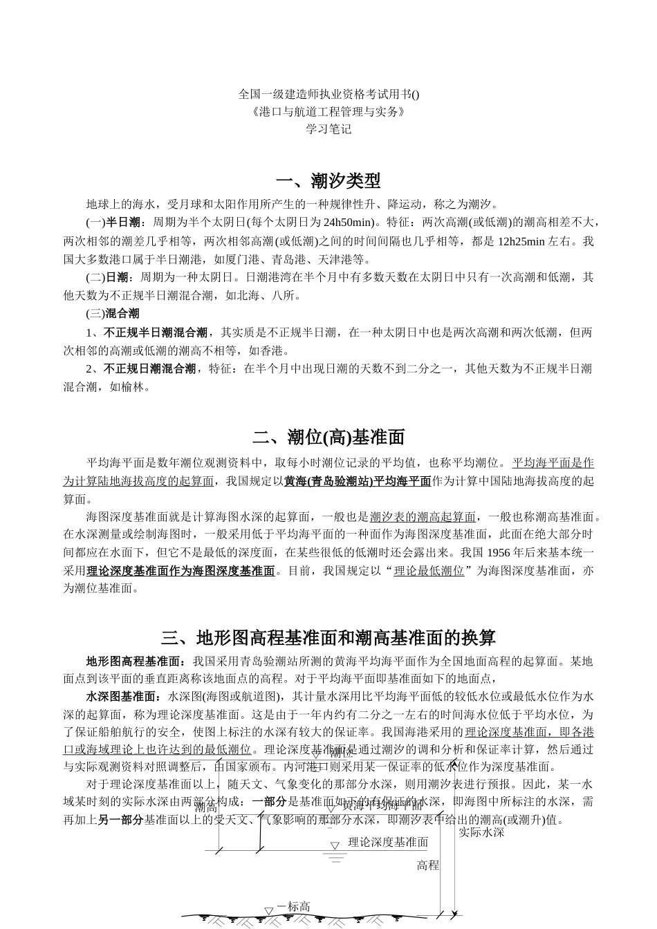 2025年一级建造师港航本学习笔记_第1页