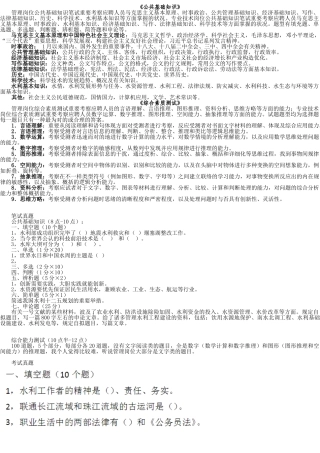 2025年水利部事业单位考试大纲
