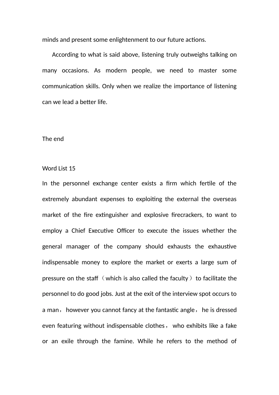 2025年Listeningismoreimportantthantalking四级作文听比说更重要_第2页
