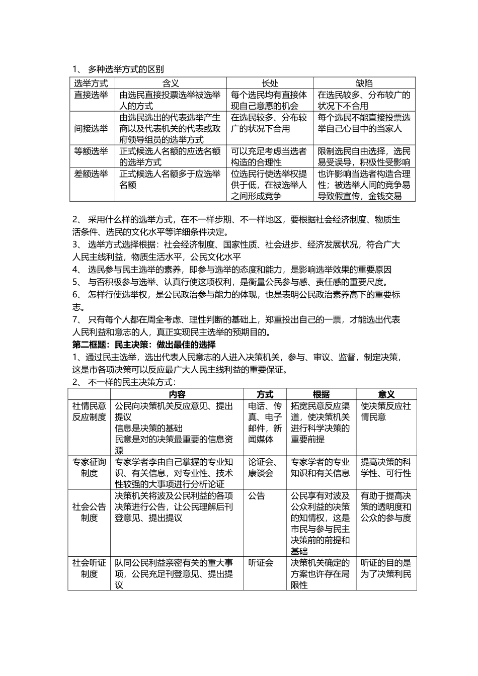 2025年政治必修二知识点总结_第3页