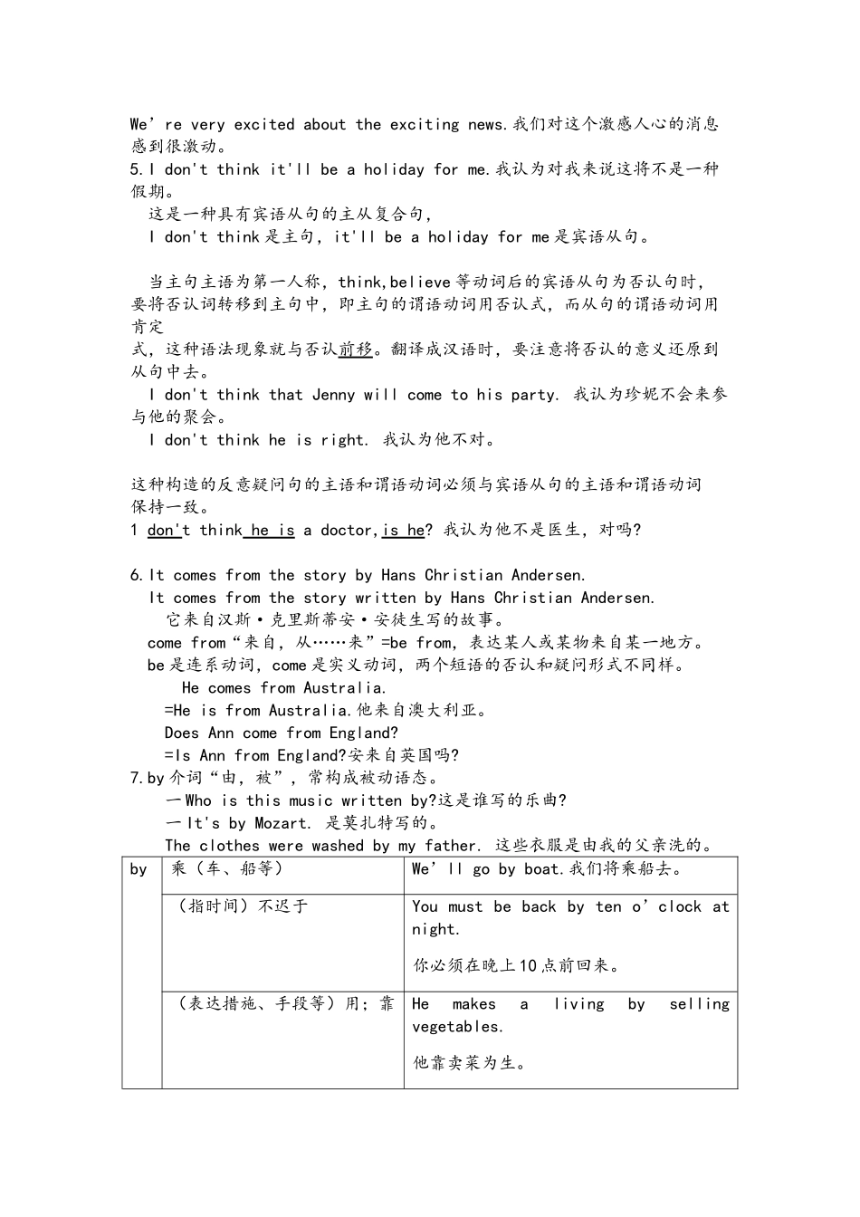 2025年牛津译林8BUnit2知识点汇总资料_第3页