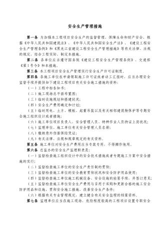 2025年危桥改造和安保工程项目安全管理手册全册