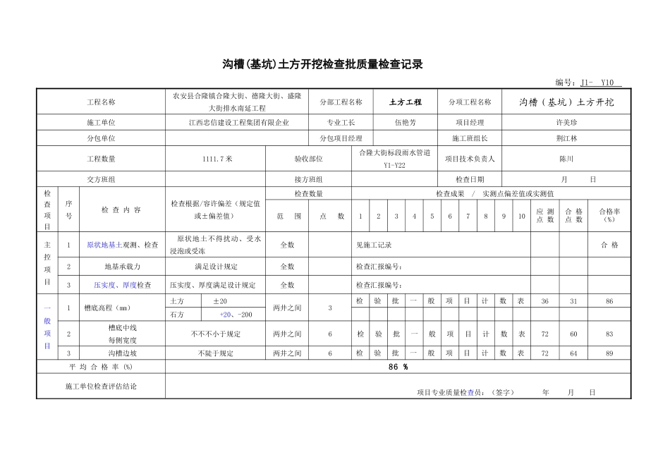 2025年市政道路排水管道报验资料表格全套_第2页