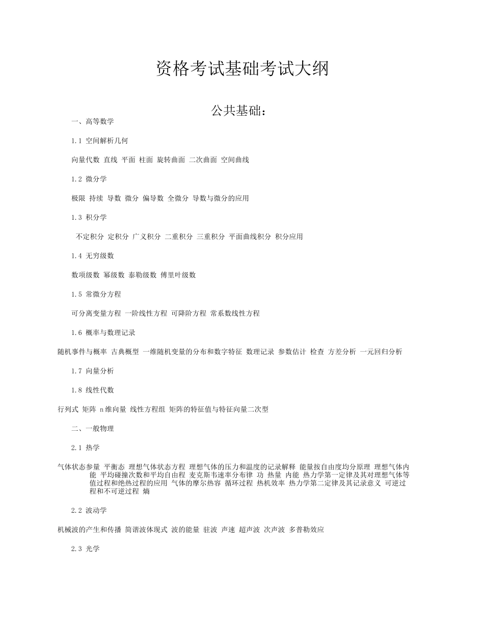 2025年水保工程师考试大纲_第1页