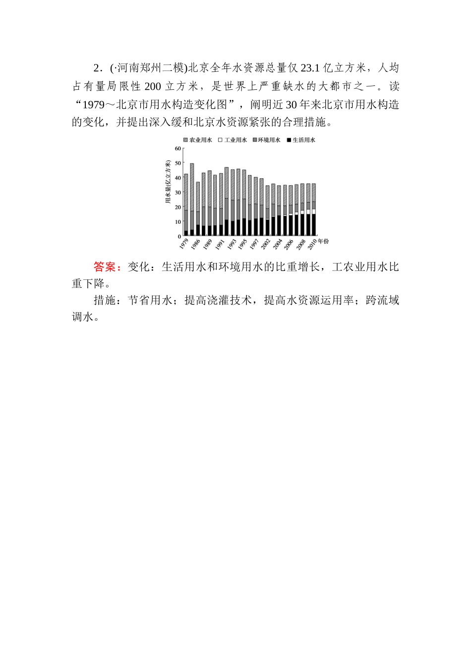 2025年高三地理知识点演练检测题_第2页