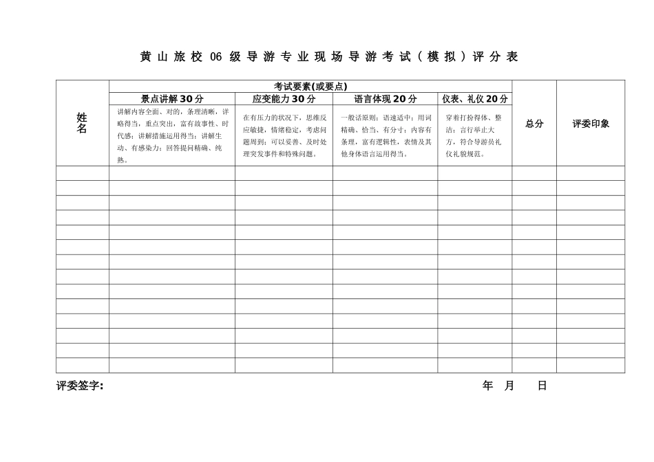 2025年关于06导游班模拟面试工作安排的通知_第2页