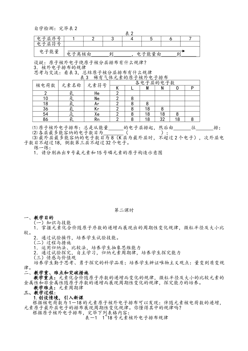 2025年苏教版高中化学必修2全套教案_第2页