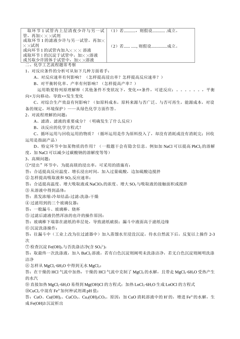 2025年高考化学文字表述题规范答题常见模式归纳_第3页