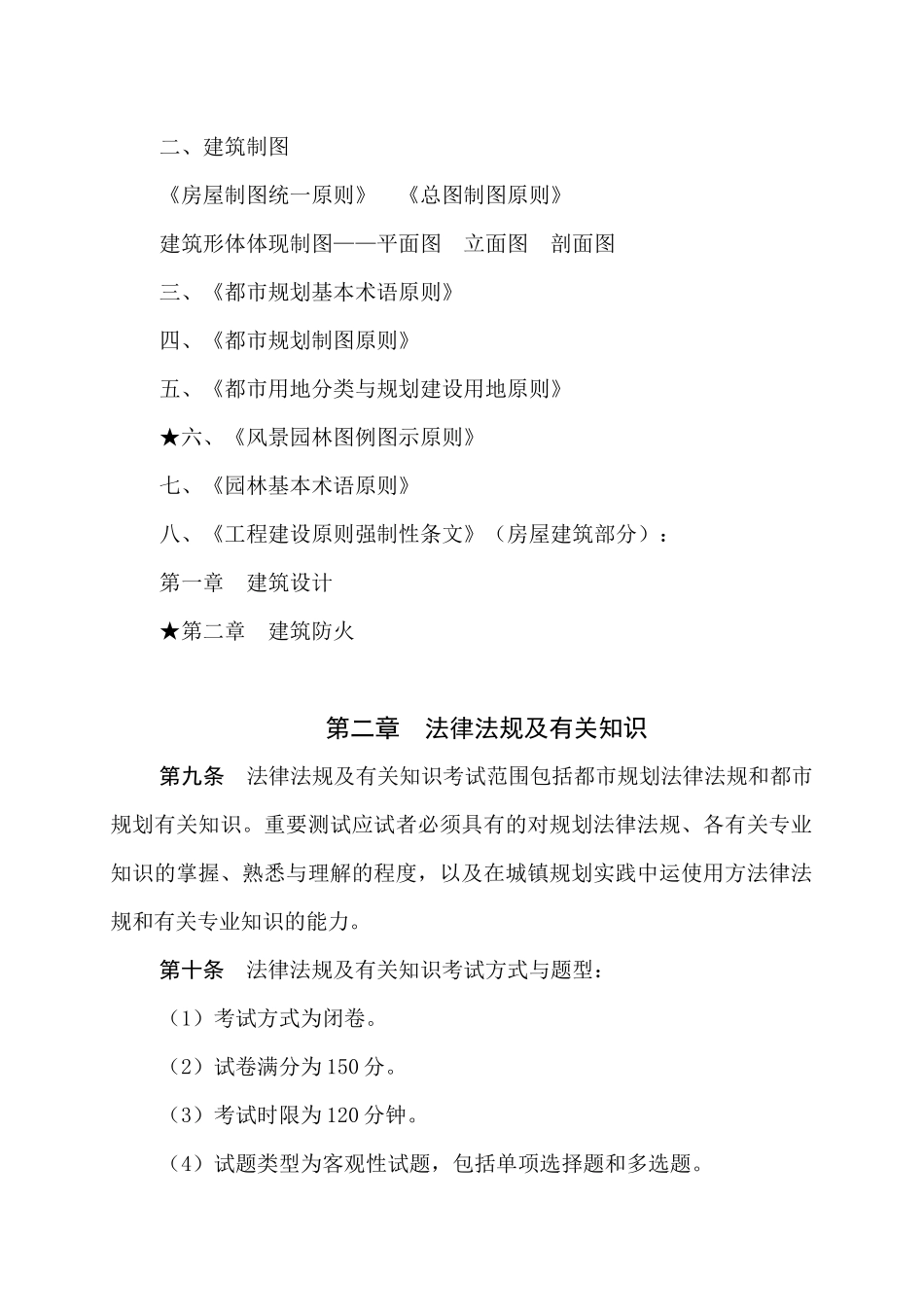 2025年城市规划专业初中级专业技术资格考试大纲_第3页