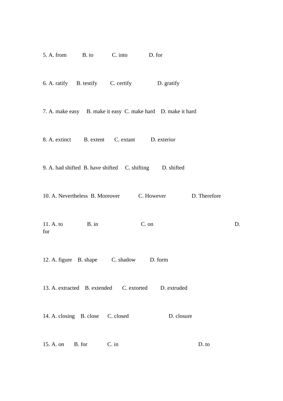 2025年英语专四语法与词汇模拟练习题1讲课讲稿_第3页