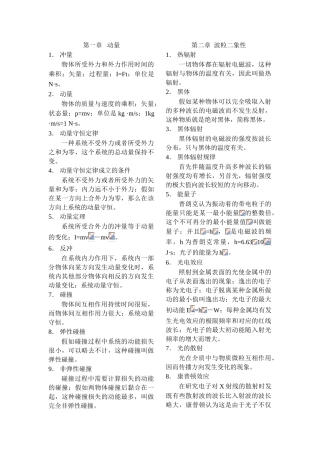 2025年高中物理选修35知识点归纳资料