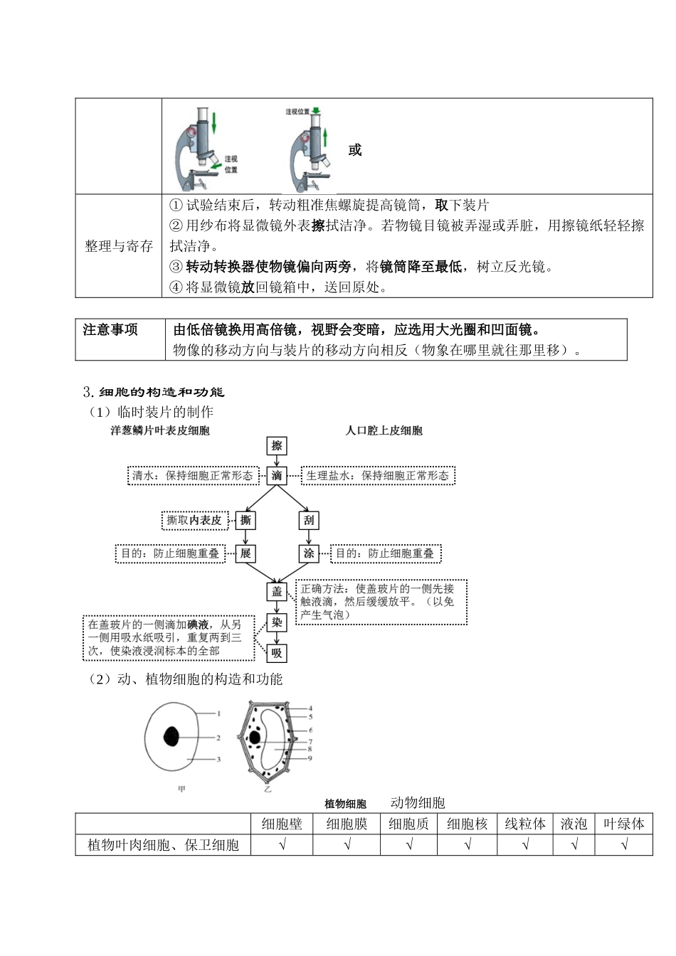 2025年济南版初中生物知识点大全_第3页