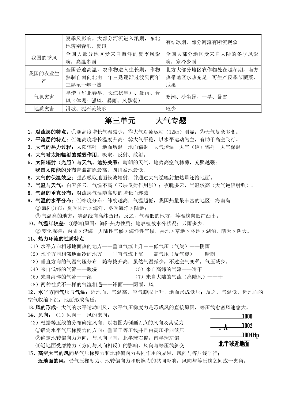 2025年高中地理必背考点自然地理部分背下来最低75分_第3页