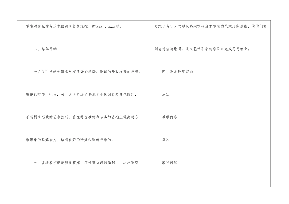 五年级上册音乐教学计划汇编8篇_第2页