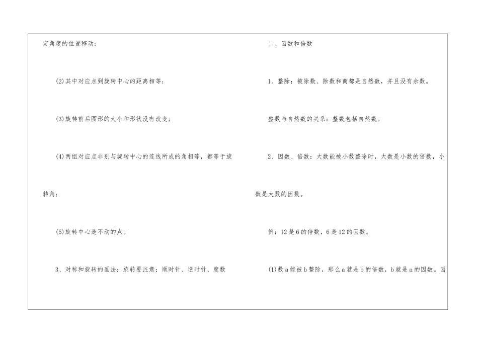 五年级下册苏教版数学重点知识点_第3页