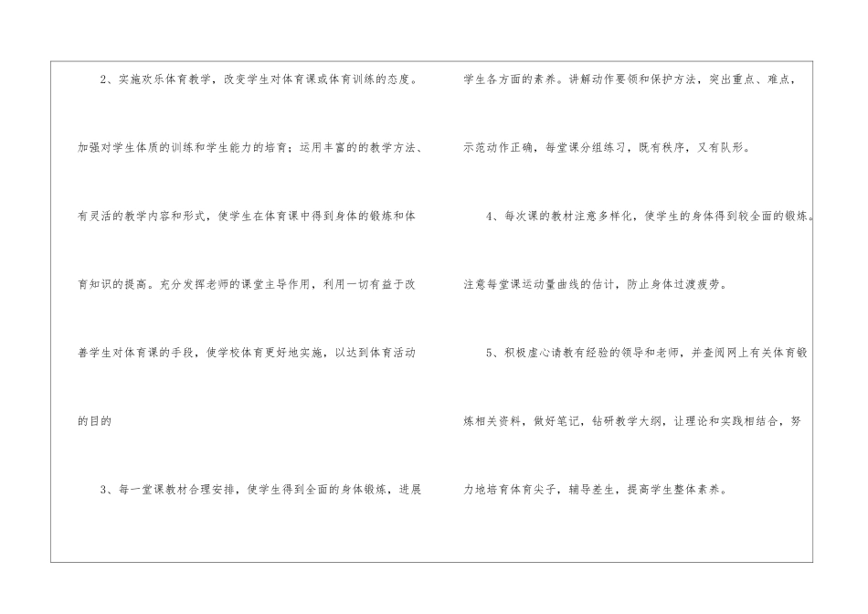 五年级体育教学总结集锦十篇_第2页