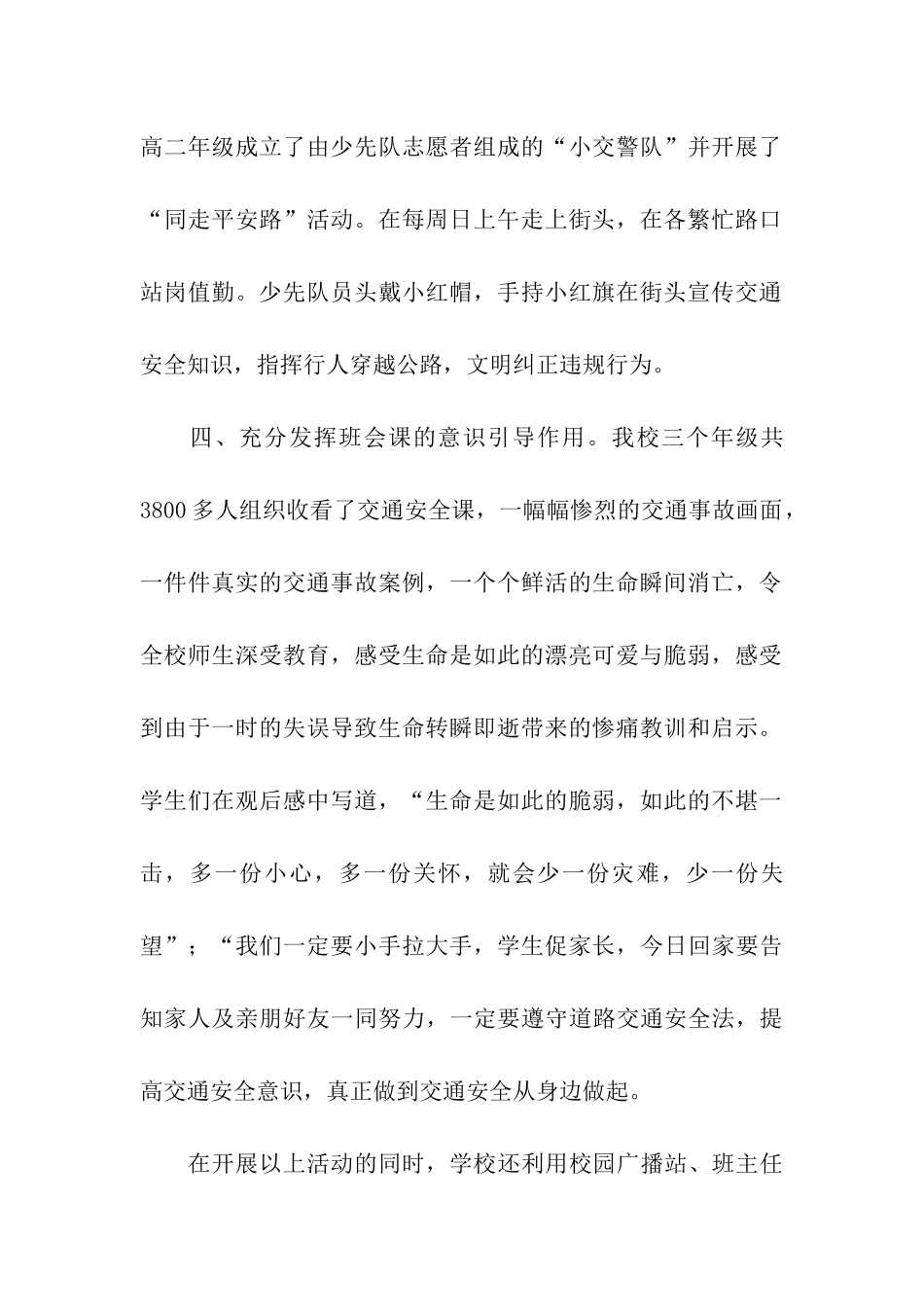 交通安全日活动总结_第2页