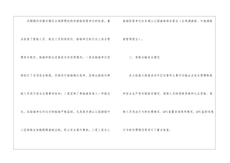 交通局安全生产检查总结_第2页