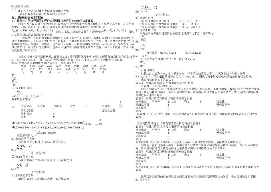 2025年全国大学生数学建模全国一等奖论文葡萄酒的评价高教社杯全国大学生数学建模竞赛_第3页