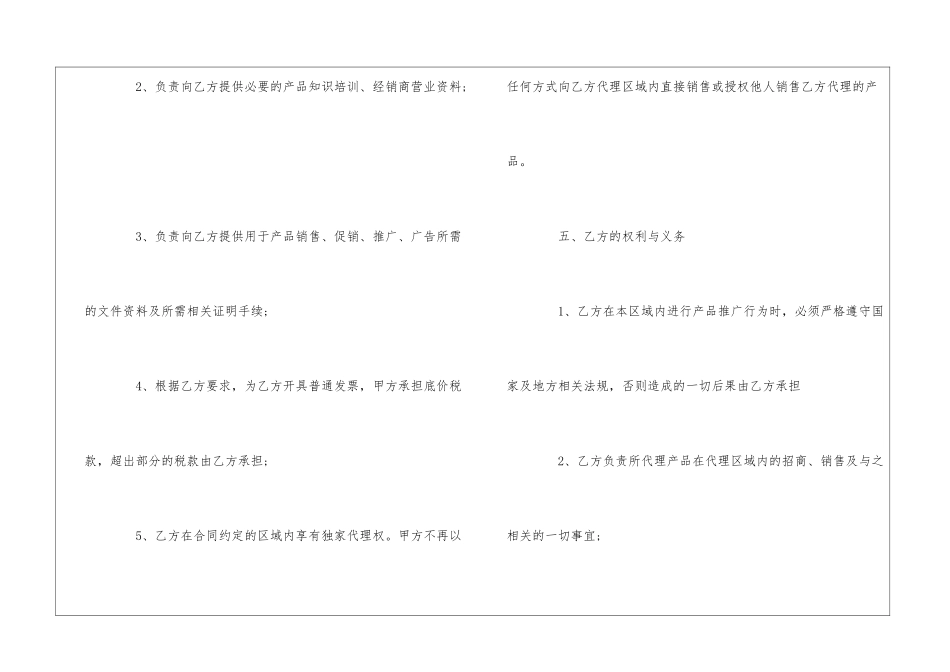 产品区域代理合同_第3页