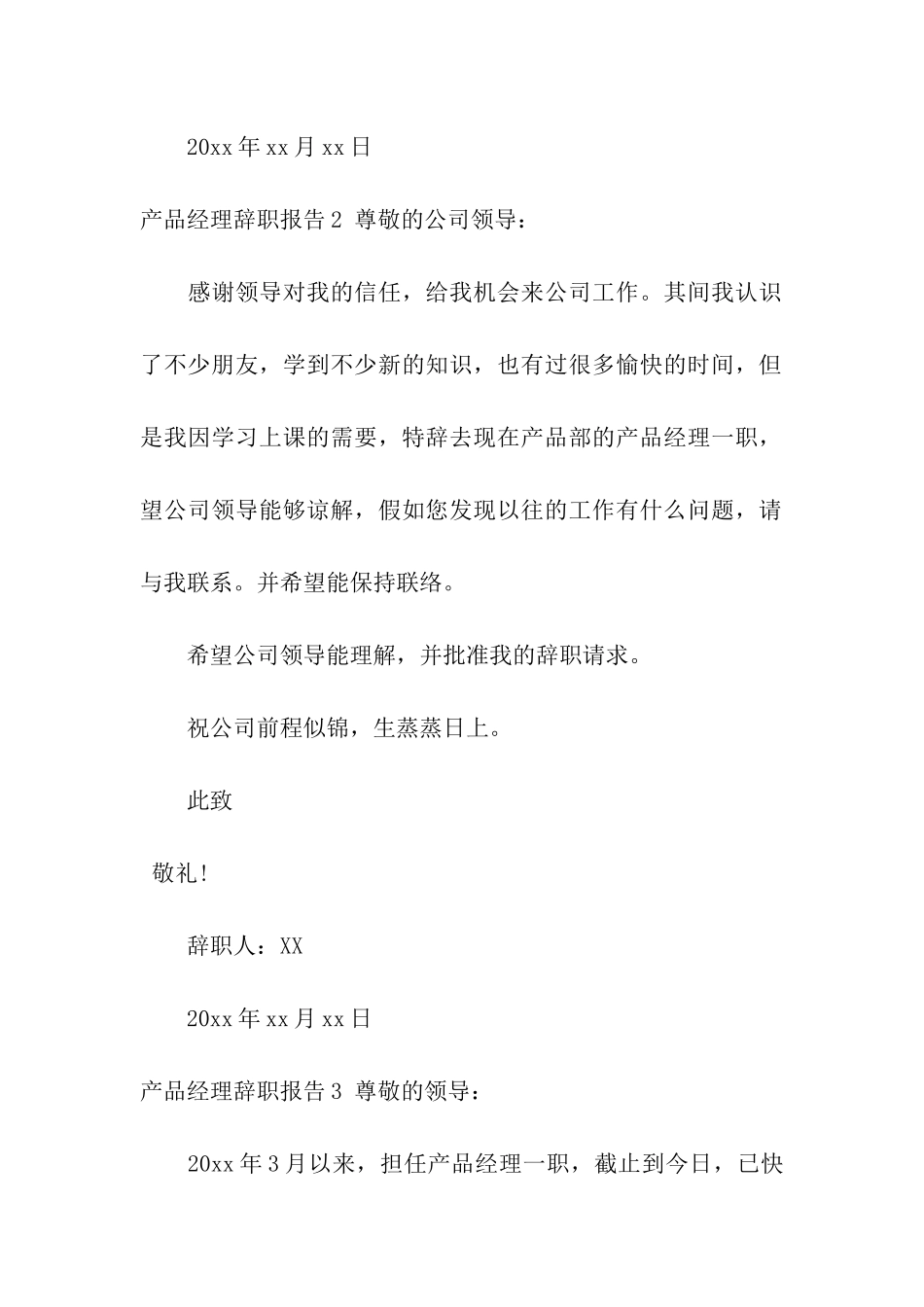 产品经理辞职报告_第2页