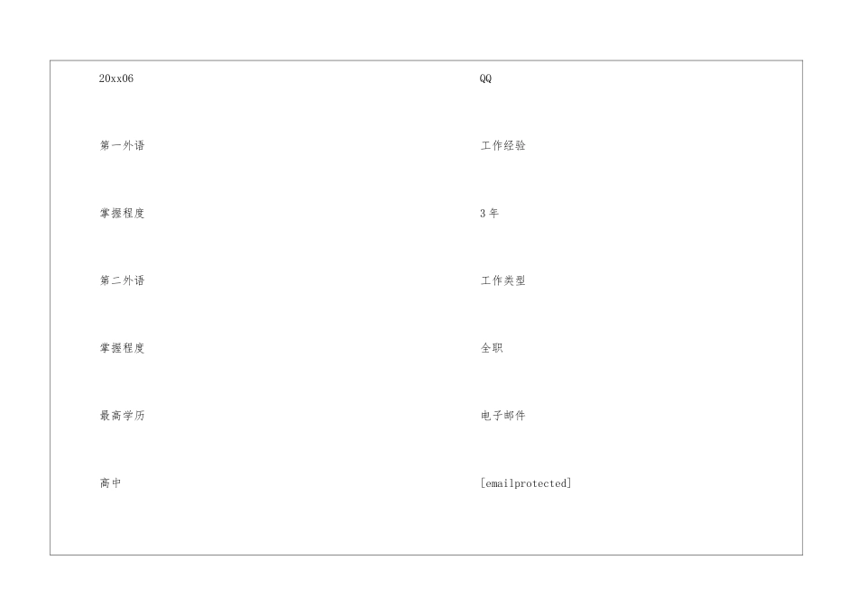 人事专员的工作简历_第3页