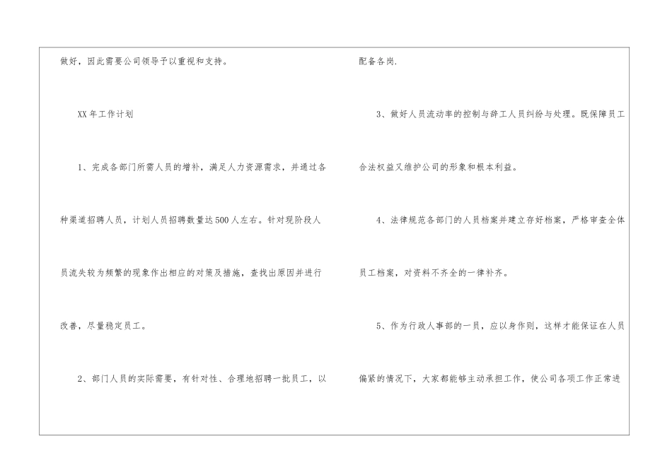 人事行政工作总结模板集锦六篇_第3页