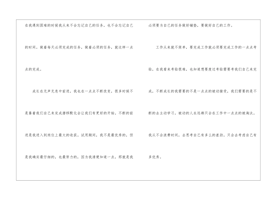 人事试用期转正自我鉴定_第2页