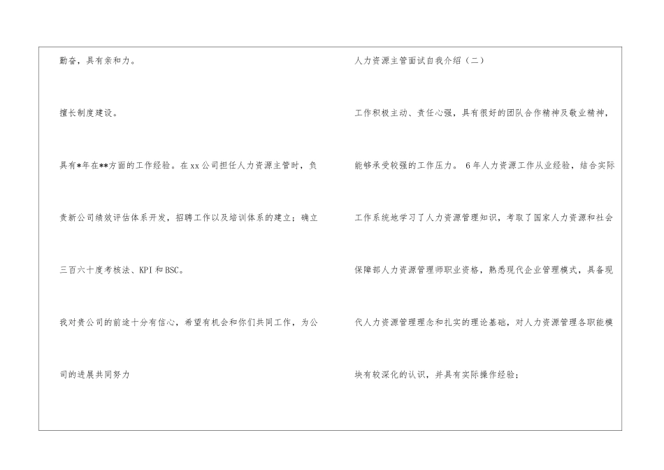人力资源专员面试自我介绍_第3页