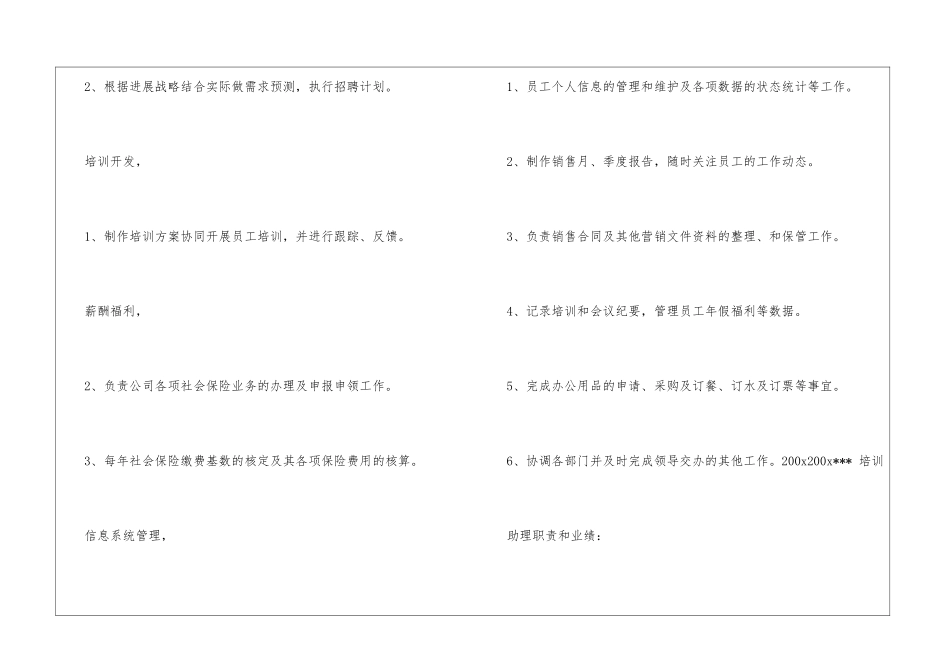 人力资源助理简历表格_第3页