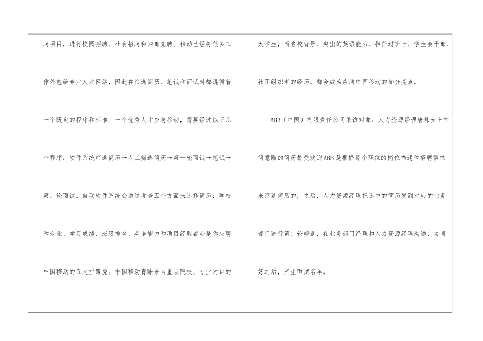 人力资源的简历15篇_第2页