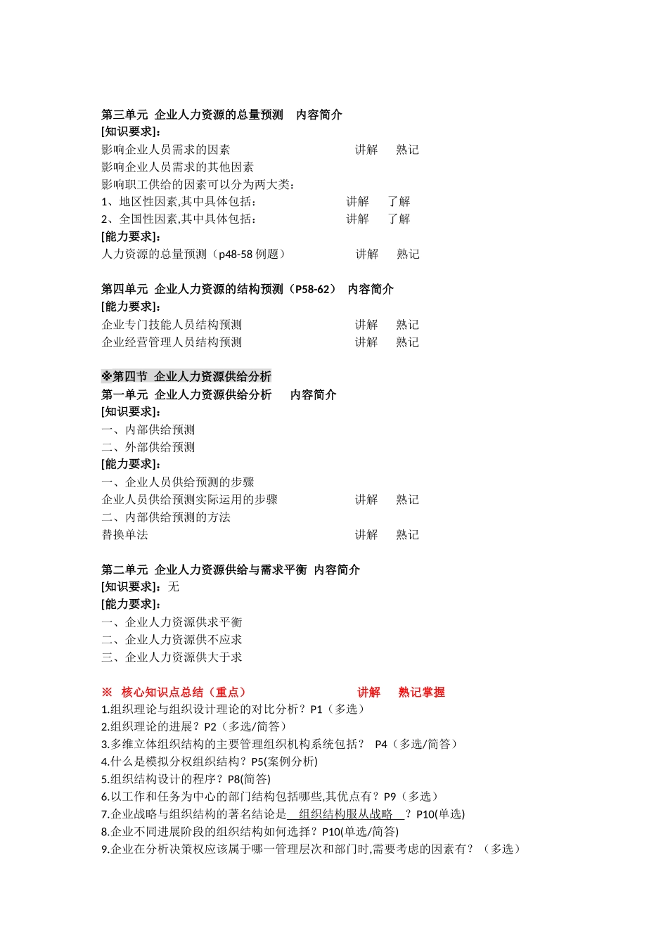 人力资源管理师二级-第一章人力资源规划_第3页