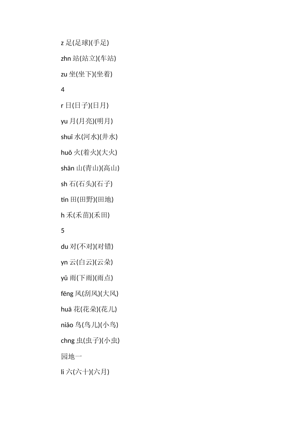 人教版一年级上下册生字组词大全_第2页