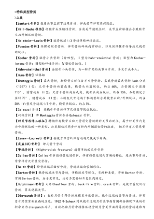 2025年骨科特殊类型骨折汇总考博真题